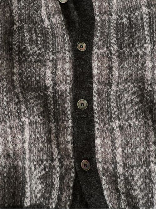 Grand Check Fuzzy Alpaca EVENING POLO Our Legacy | M4263EGGRAND CHECK FUZZY